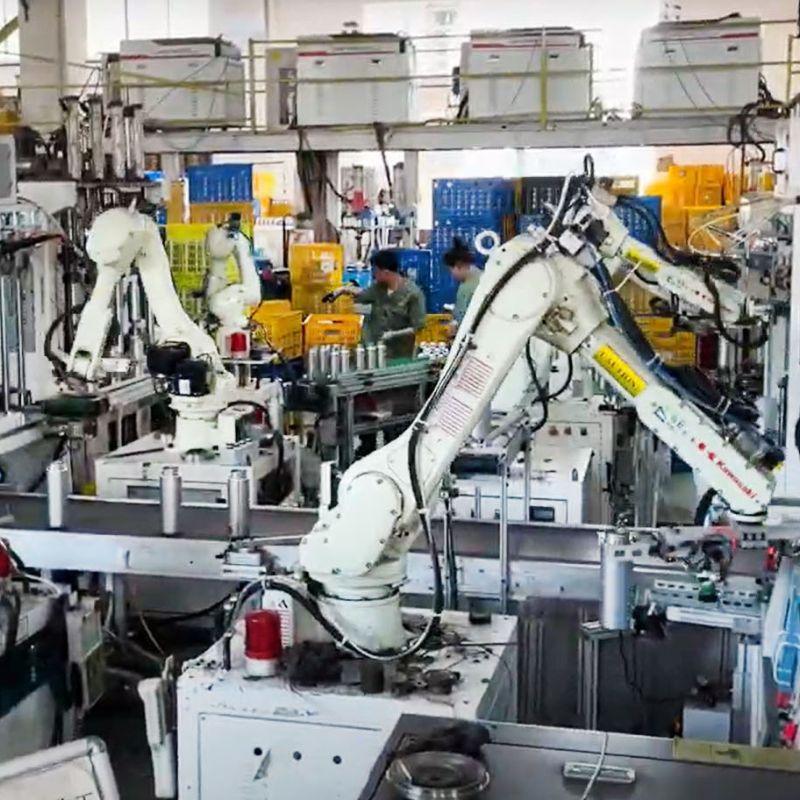 Manufacturing machines in China producing drinkware for Western High